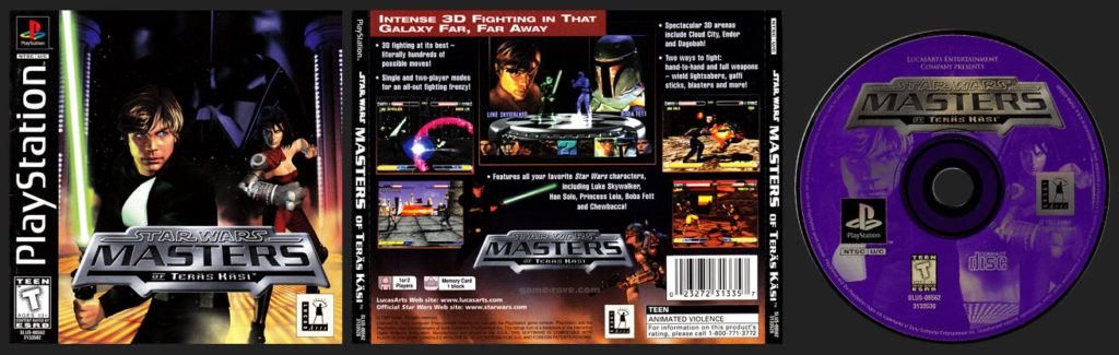 PSX PlayStation Star Wars: Masters of Teras Kasi Black Label Retail Release