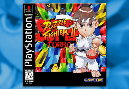 PSX PlayStation Super Puzzle Fighter II Turbo