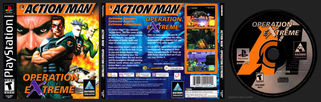 PSX PlayStation Action Man - Operation Extreme