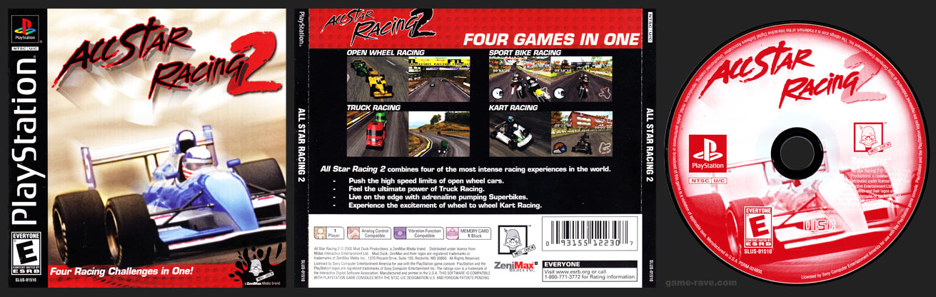 PSX PlayStation All Star Racing 2