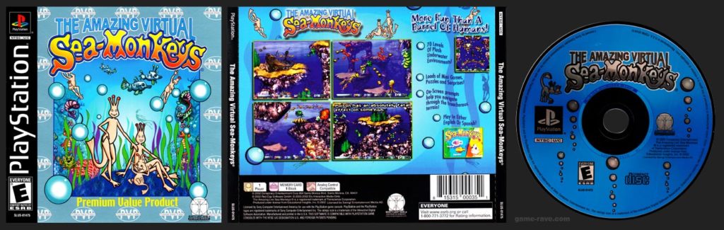 PSX PlayStation Amazing Virtual Sea-Monkeys