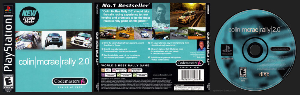 PSX PlayStation Colin McRae Rally 2.0