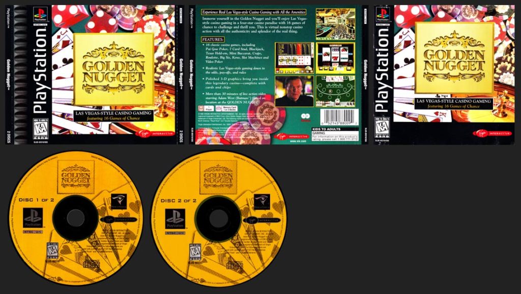 PSX PlayStation Golden Nugget Corrected Version