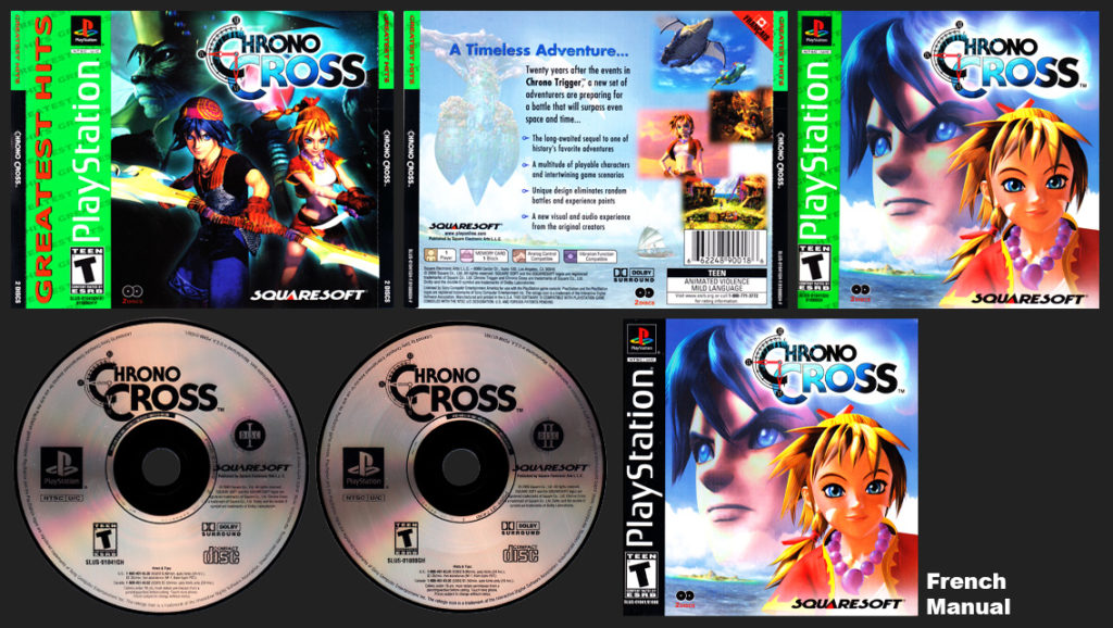 PSX PlayStation Chrono Cross French Canadian Squaresoft Greatest Hits