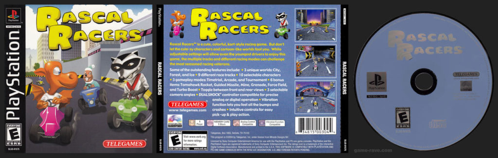 PSX PlayStation Rascal Racers