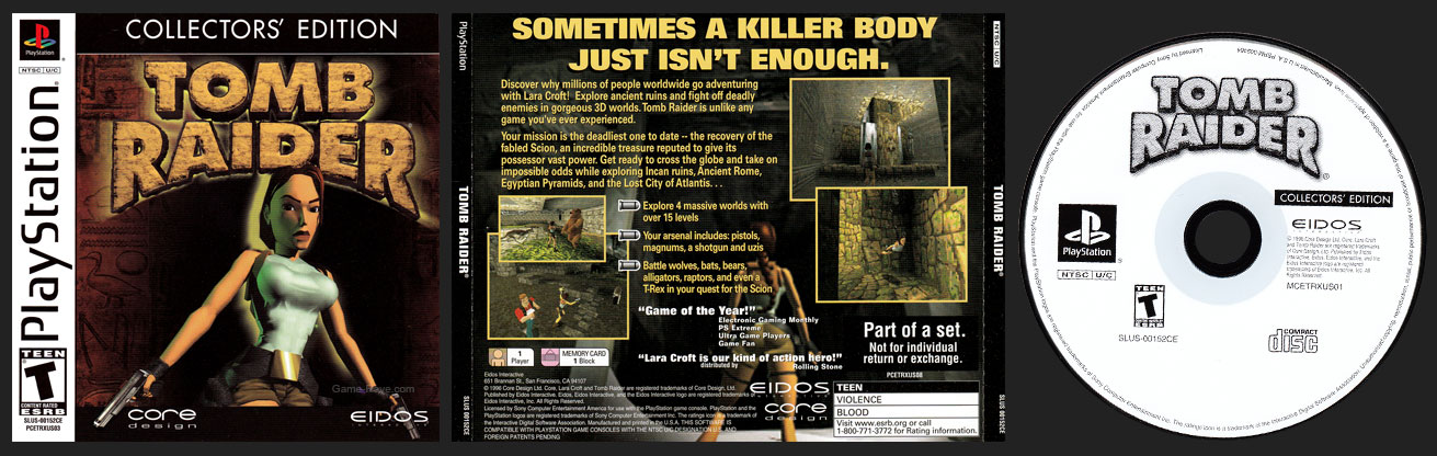 PSX PlayStation Tomb Raider