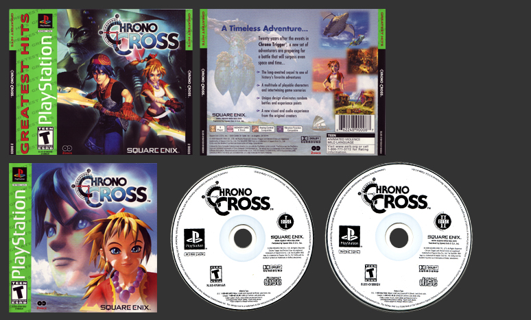 PSX PlayStation Chrono Cross Greatest Hits Silver Bottom