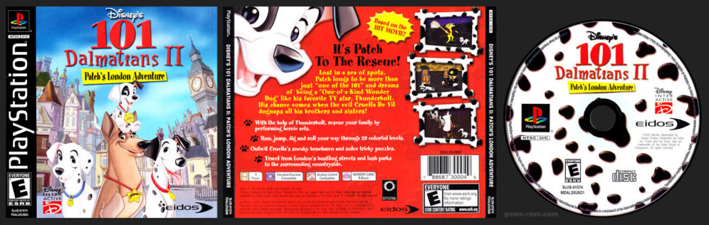 PSX PlayStation 101 Dalmatians II: Patch's London Adventure