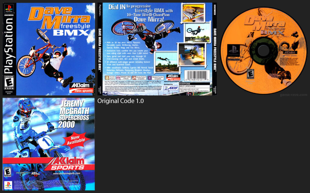 PSX Dave Mirra FreeStyle BMX Original Black Label Release