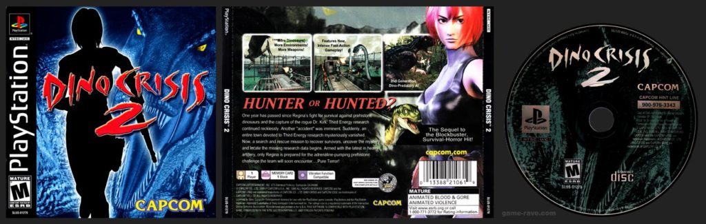 PSX PlayStation Dino Crisis 2