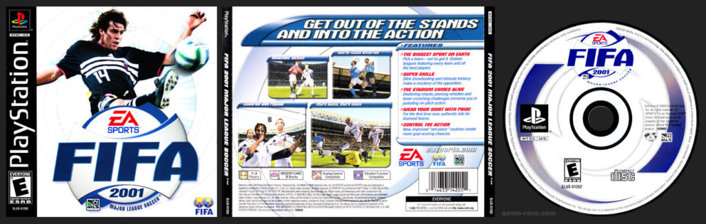 PSX PlayStation FIFA 2001 Black Label Retail Release