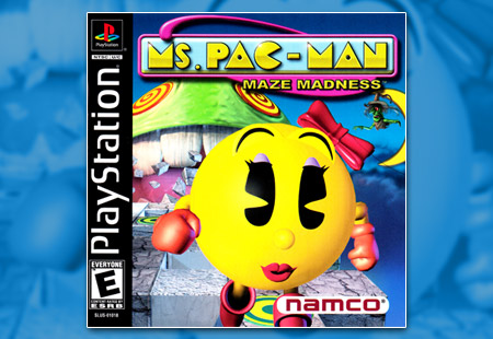 PSX PlayStation Ms. Pac-Man Maze Madness