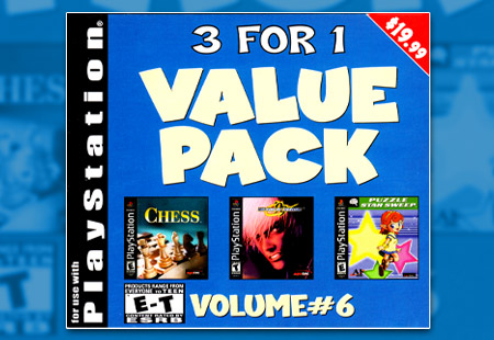 PSX PlayStation Tommo 3 For 1 Value Pack Volume #6
