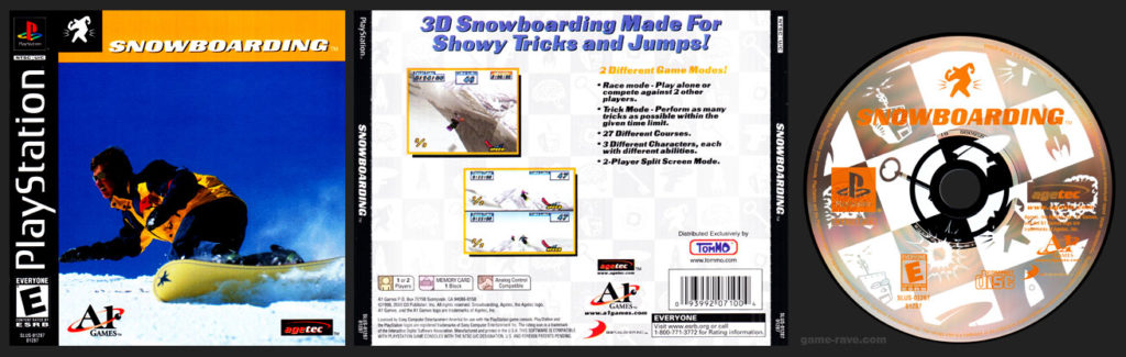 PSX PlayStation Snowboarding 3-Pack Version