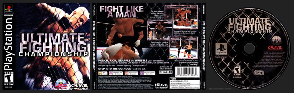 PSX PlayStation UFC: Ultimate Fighting Championship Black Label Retail Release