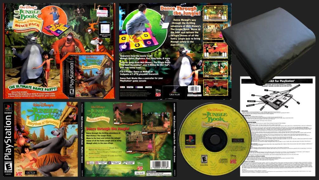 PSX PlayStation Disney's The Jungle Book - Rhythm n' Groove Black Label Bundle Big Box Retail Release