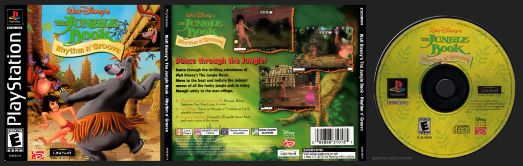 PSX PlayStation Disney's The Jungle Book - Rhythm n' Groove Stand-Alone Retail Release