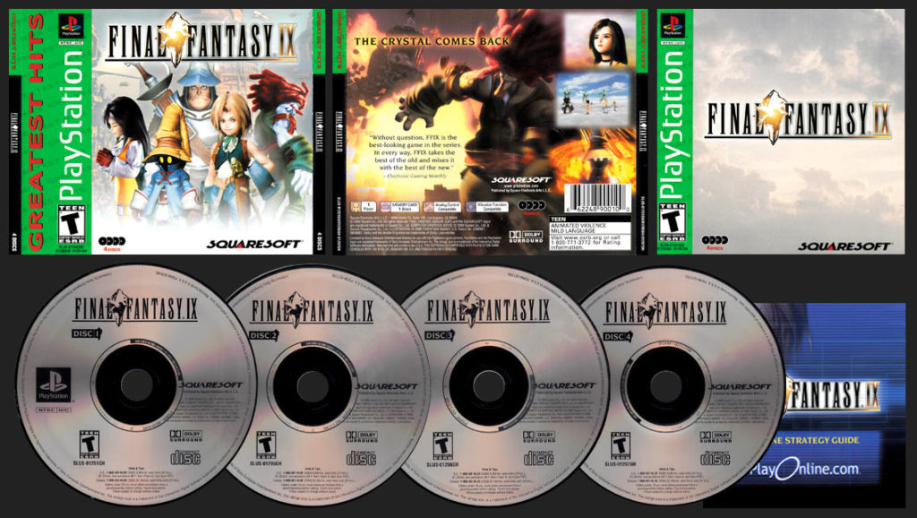 PSX PlayStation Final Fantasy IX Squaresoft Greatest Hits