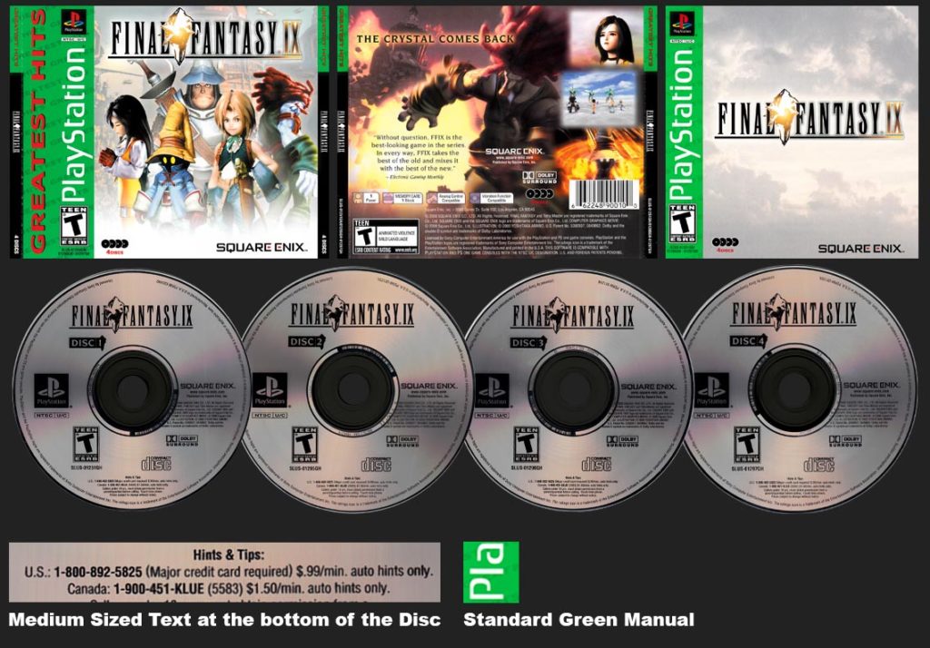 PSX PlayStation Final Fantasy IX Greatest Hits Square-Enix Store Version 2