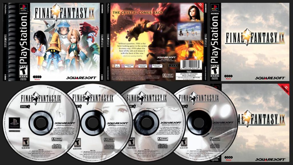 PSX PlayStation Final Fantasy IX Canadian Black Label Release