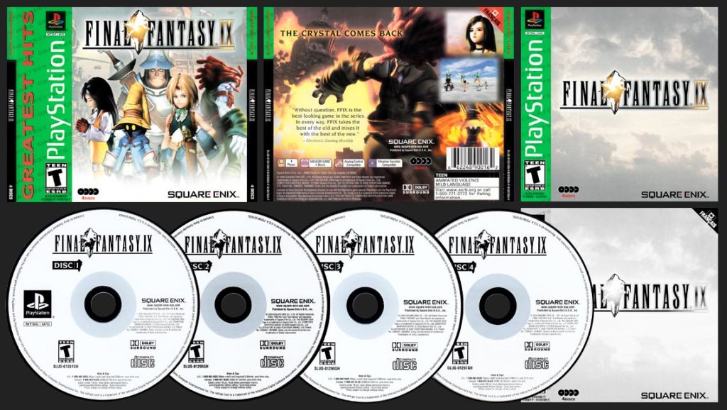 PSX PlayStation Final Fantasy IX Canadian Greatest Hits Square-Enix