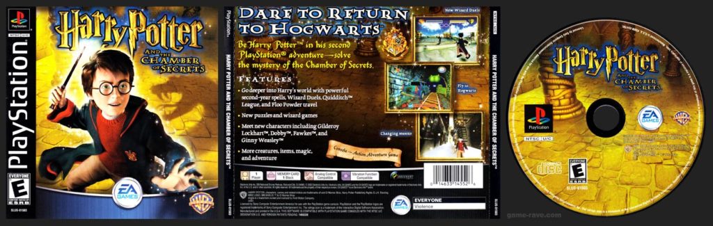PSX PlayStation Harry Potter and the Chamber of Secrets Black Label Retail Release