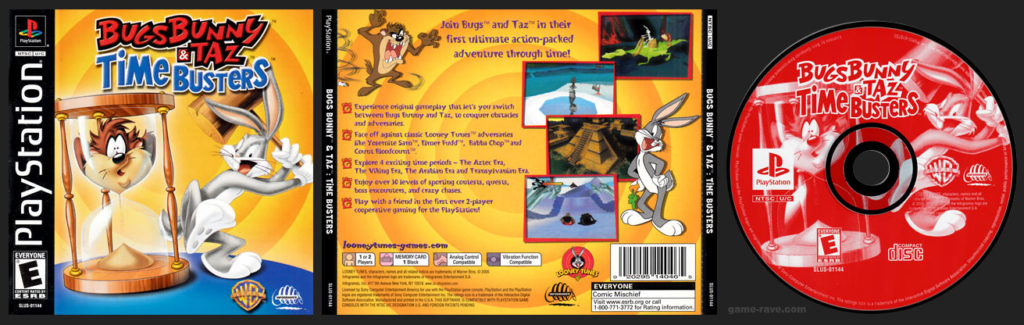 PSX PlayStation Bugs Bunny & Taz: Time Busters Black Label Retail Release