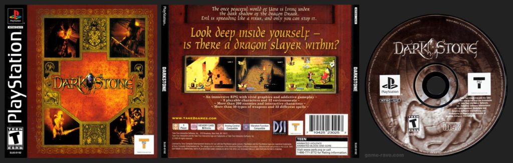 PSX PlayStation Darkstone Black Label Retail Release