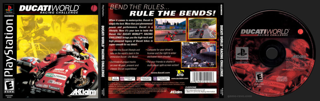 PSX PlayStation Ducati World Racing Challenge Black Label Retail Release