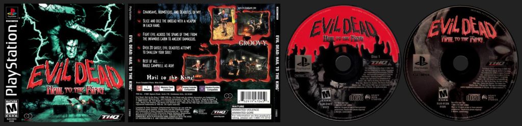 PSX PlayStation Evil Dead: Hail to the King Black Label Retail Release