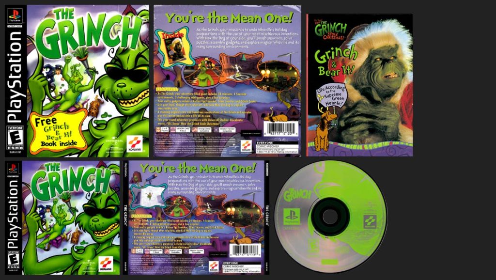 PSX PlayStation The Grinch Limited Edition Book Bundle Variant Retail Release