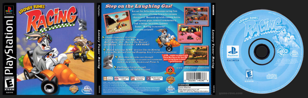 PSX PlayStation Looney Tunes Racing Black Label Retail Release