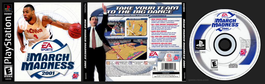 PSX PlayStation NCAA March Madness 2001 Black Label Retail Release