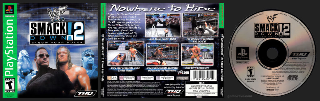 PSX PlayStation WWF Smackdown! 2: Know Your Role! Greatest Hits Release