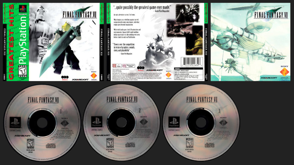 PSX Final Fantasy VII Greatest Hits Release - Regular Version
