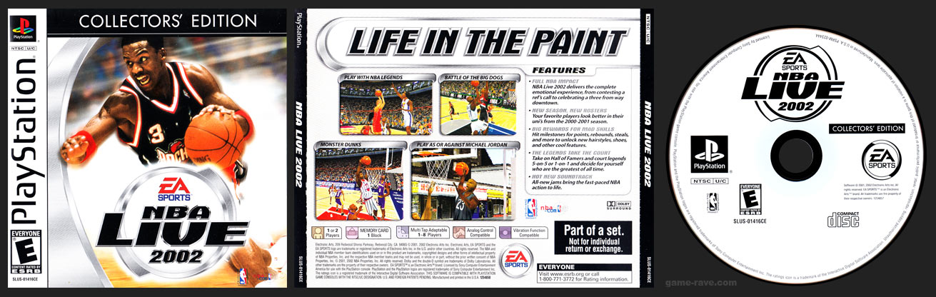 PSX PlayStation NBA Live 2002