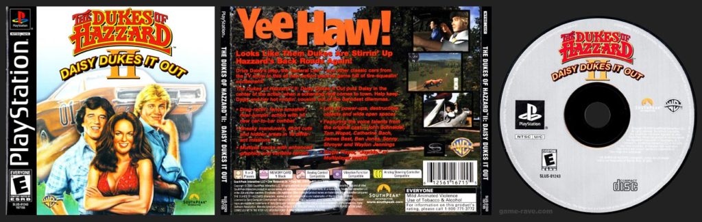 PSX PlayStation The Dukes of Hazzard II: Daisy Dukes It Out Black Label Retail Release