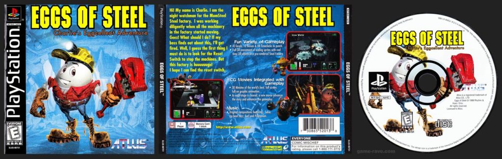 PSX PlayStation Eggs of Steel Black Label Retail Release