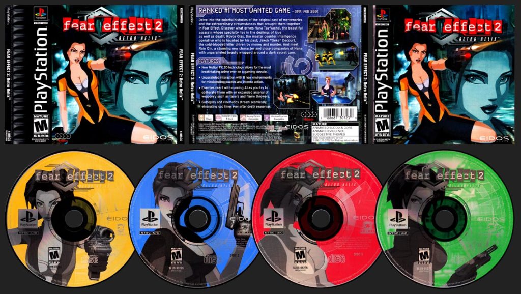 PSX PlayStation Fear Effect 2: Retro Helix Black Label Retail Release