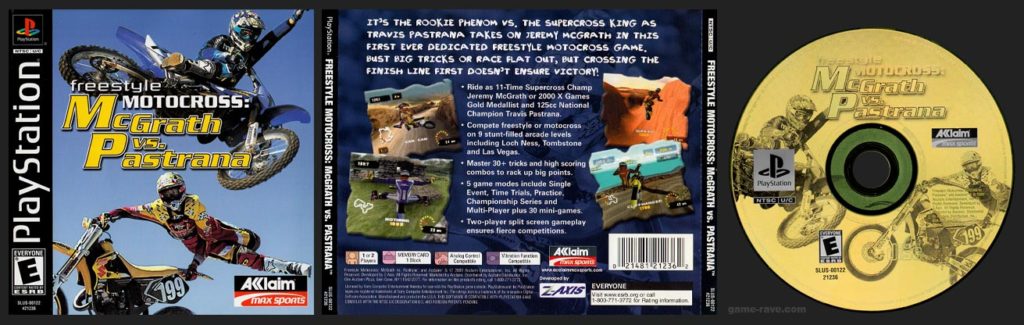 PSX PlayStation Freestyle Motocross: McGrath vs. Pastrana Black Label Retail Release