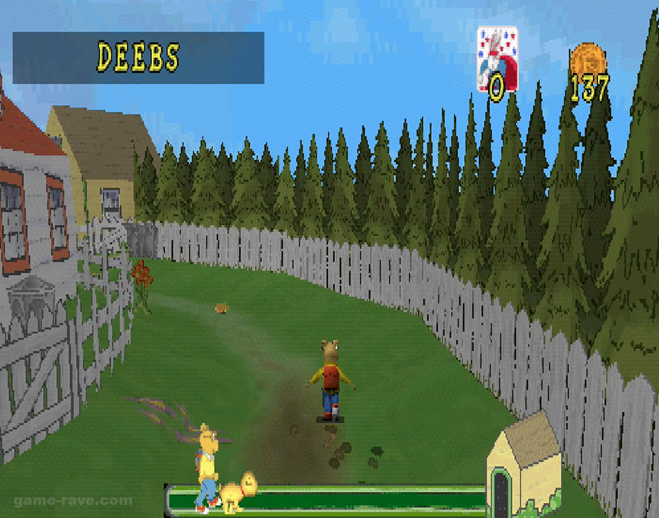 PSX PlayStation Arthur Readto Race Screenshot