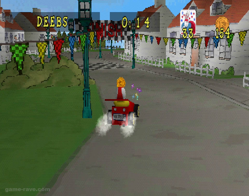 PSX PlayStation Arthur Readto Race Screenshot
