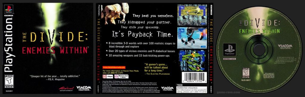 PSX PlayStation The Divide: Enemies Within Black Label Retail Release