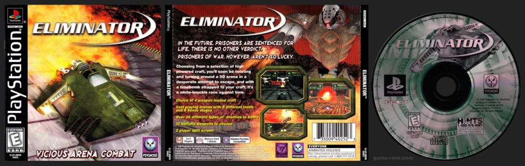 PSX PlayStation Eliminator Black Label Retail Release