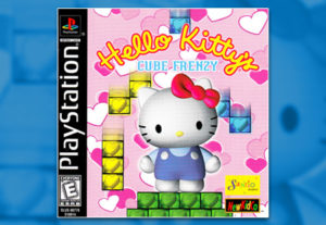 PSX PlayStation Hello Kitty's Cube Frenzy Black Label Retail Release