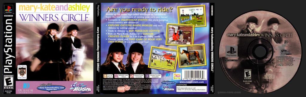 PSX PlayStation Mary-Kate and Ashley Winners Circle Black Label Retail Release