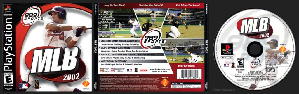 PSX PlayStation MLB 2002 Black Label Retail Release