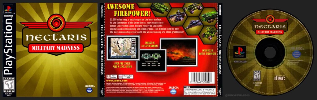 PSX PlayStation Nectaris -Military Madness Black Label Retail Release