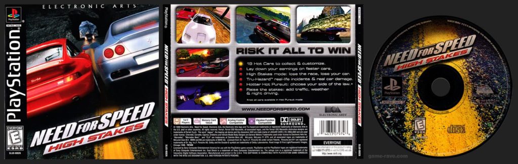 PSX PlayStation Need For Speed High Stakes Black Label Retail Release