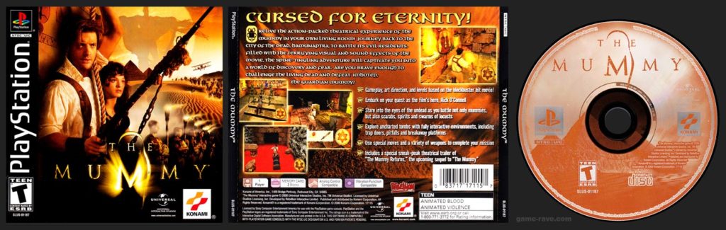 PSX PlayStation The Mummy Black Label Retail Release